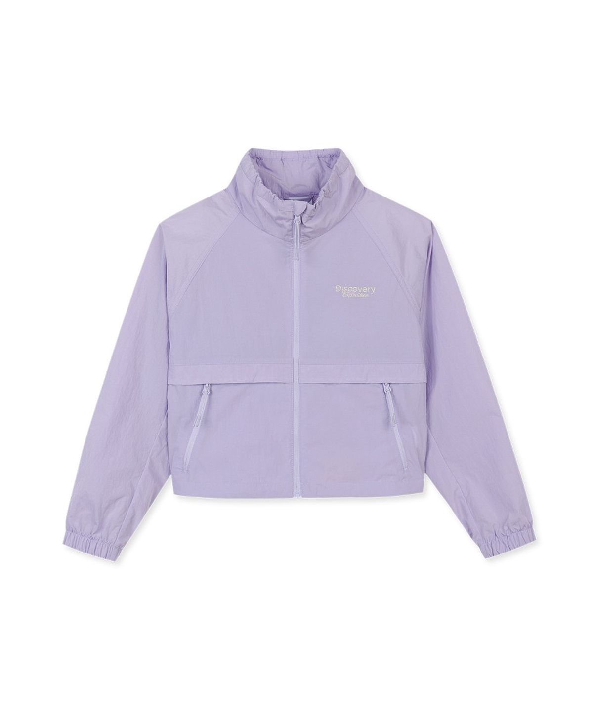 디스커버리 키즈(DISCOVERY KIDS) 여아 하이넥 우븐 자켓 (PURPLE)