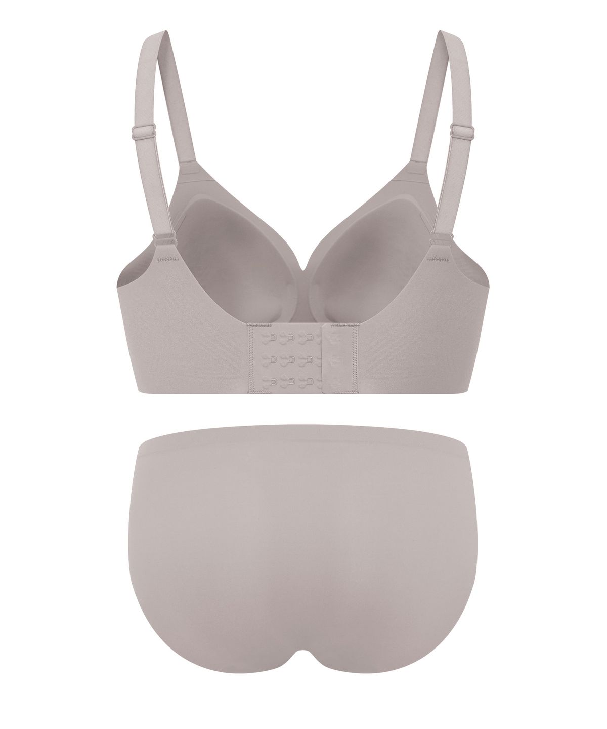 엘르이너웨어(ELLE INNERWEAR) [볼륨핏] 쉐딩 브라 팬티 세트 커버업 - 샌드베이지