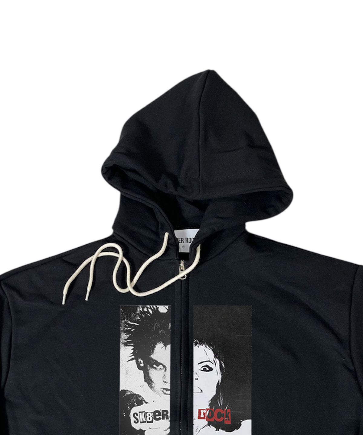스케이터락(SK8ER ROCK) Boy Or Girl Sweat Hood Zip-Up ((black))