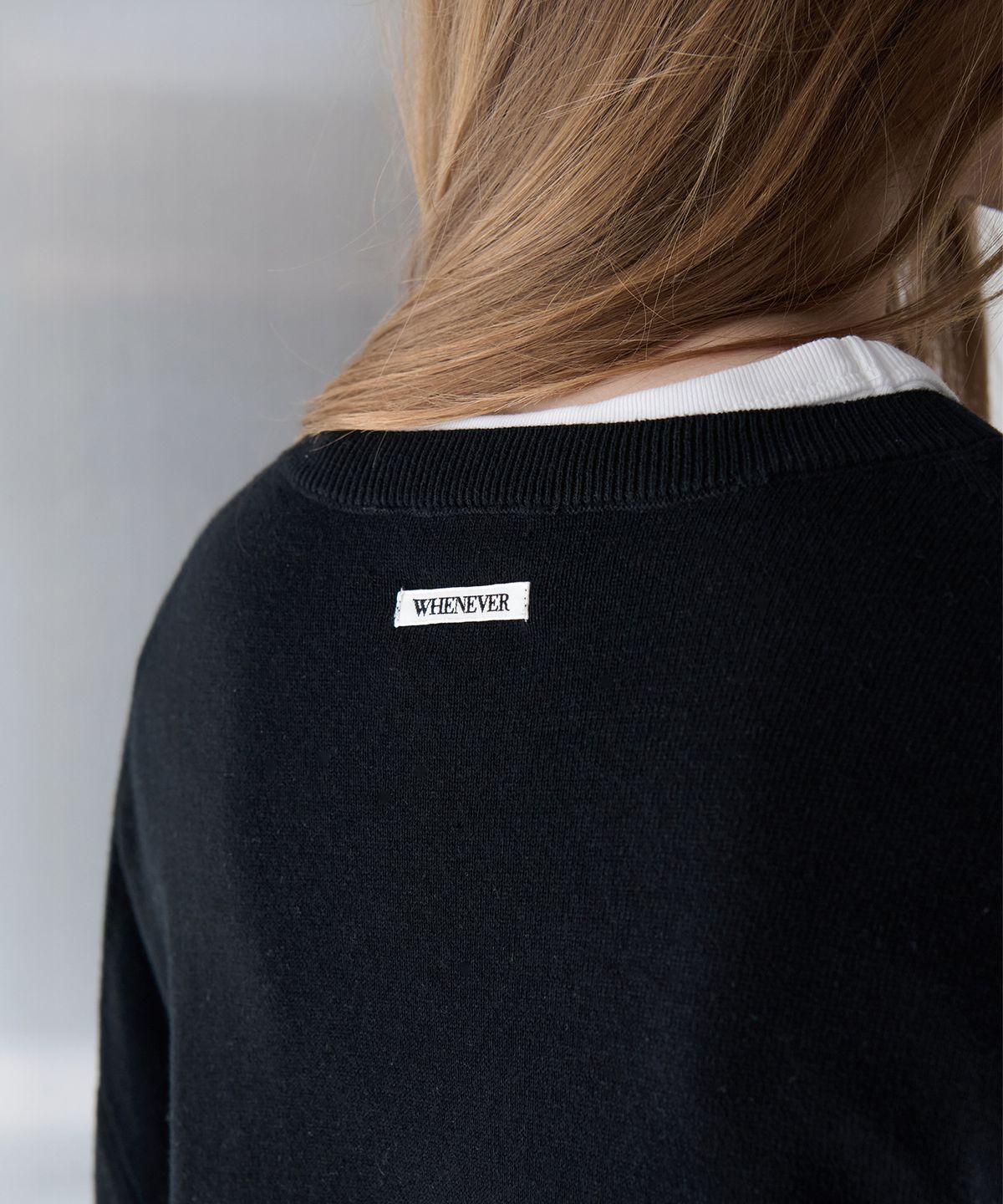 르바(LEVAR) All-day Cotton Round Knit - Black