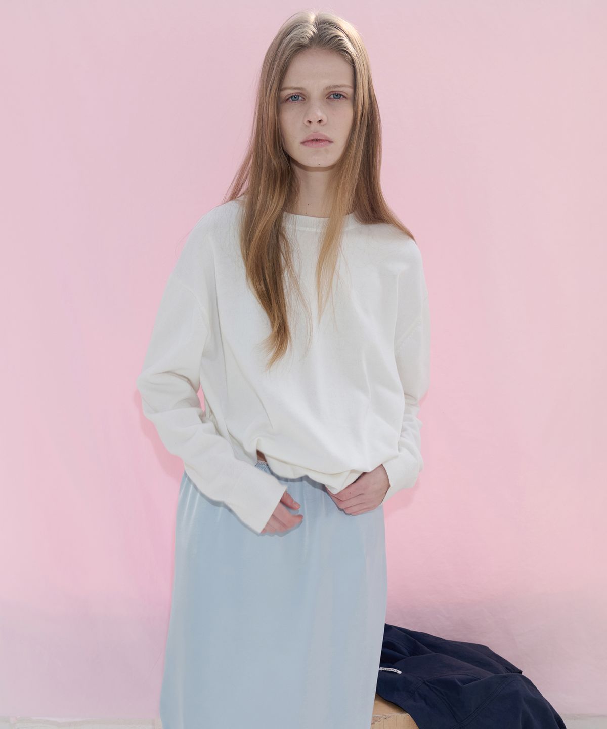 르바(LEVAR) All-day Cotton Round Knit - Off White