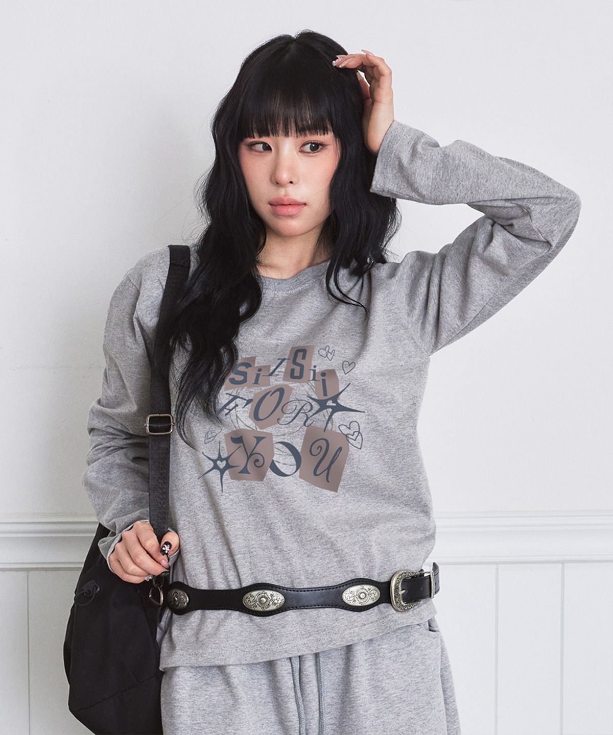 페이지시시(PAGESIISII) 시시 포 유 프린트 스탠다드핏 롱슬리브 [3color]