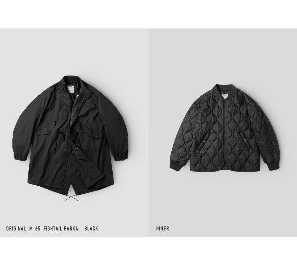 MUSINSA | INDUST [Outer Set] Renewed Original M65 Fishtail Parka_Black