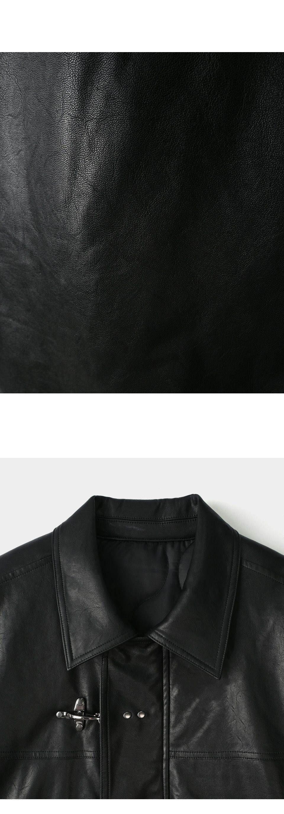 MUSINSA公式 | INDUST キルティングファイヤーマンレザージャケット_