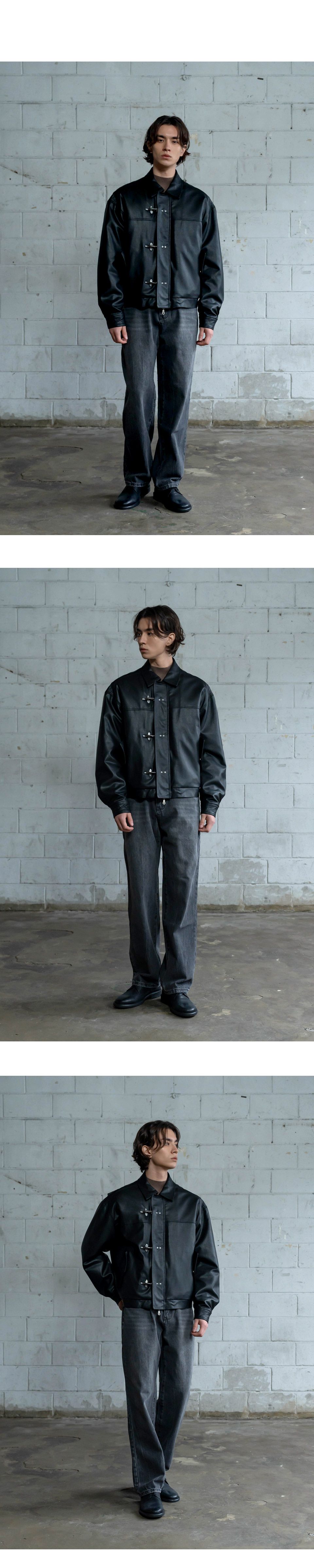 MUSINSA公式 | INDUST キルティングファイヤーマンレザージャケット_