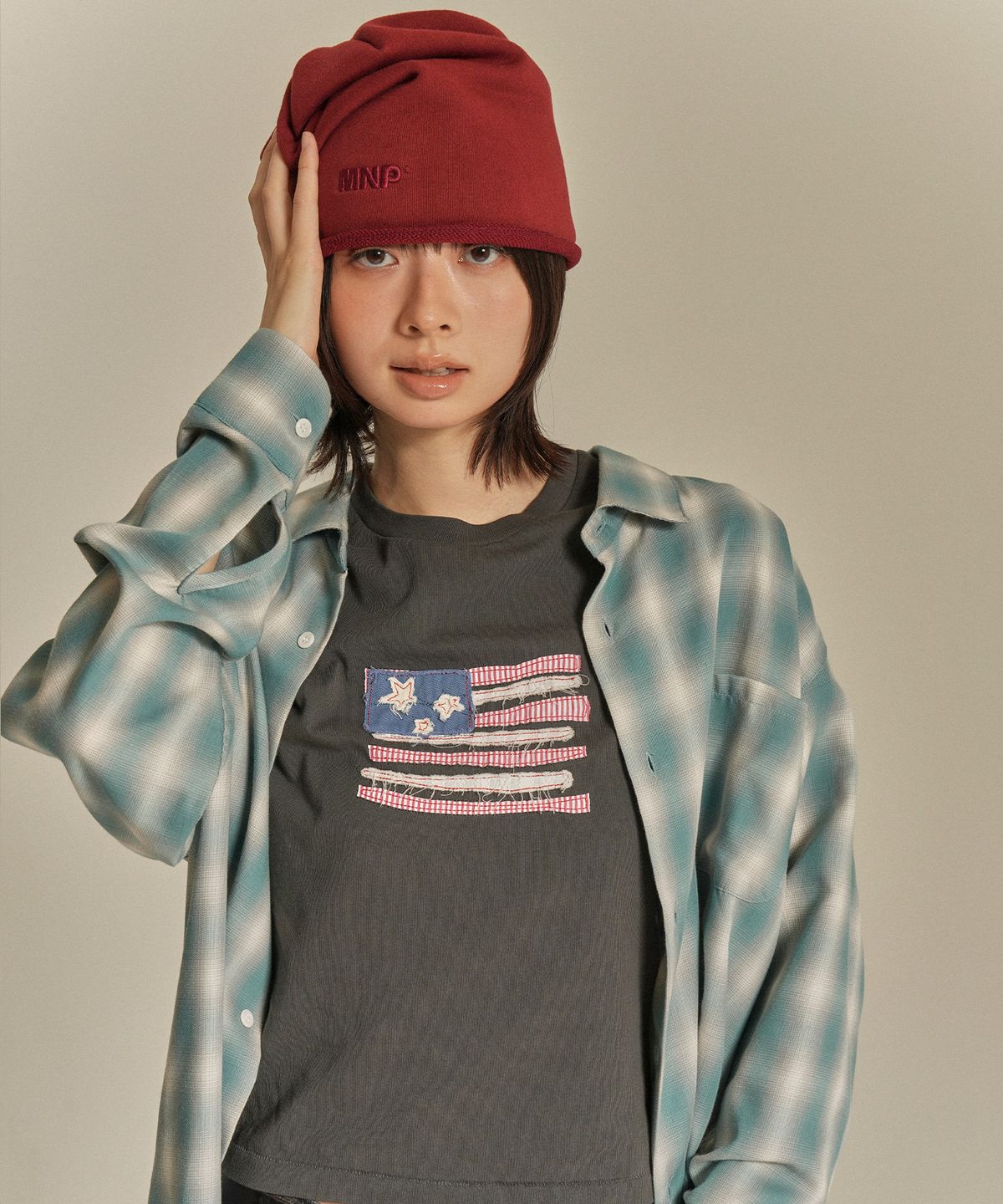 마이네임이즈피터(MYNAMEISPETER) SKATER PETER SHIRT - BLUE