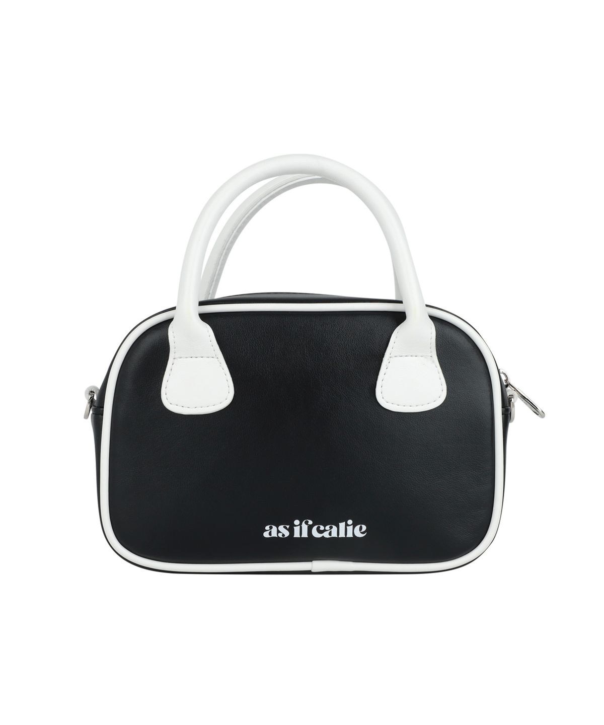 에즈이프 캘리(ASIF CALIE) GURLS LEATHER BOWLING BAG BLACK