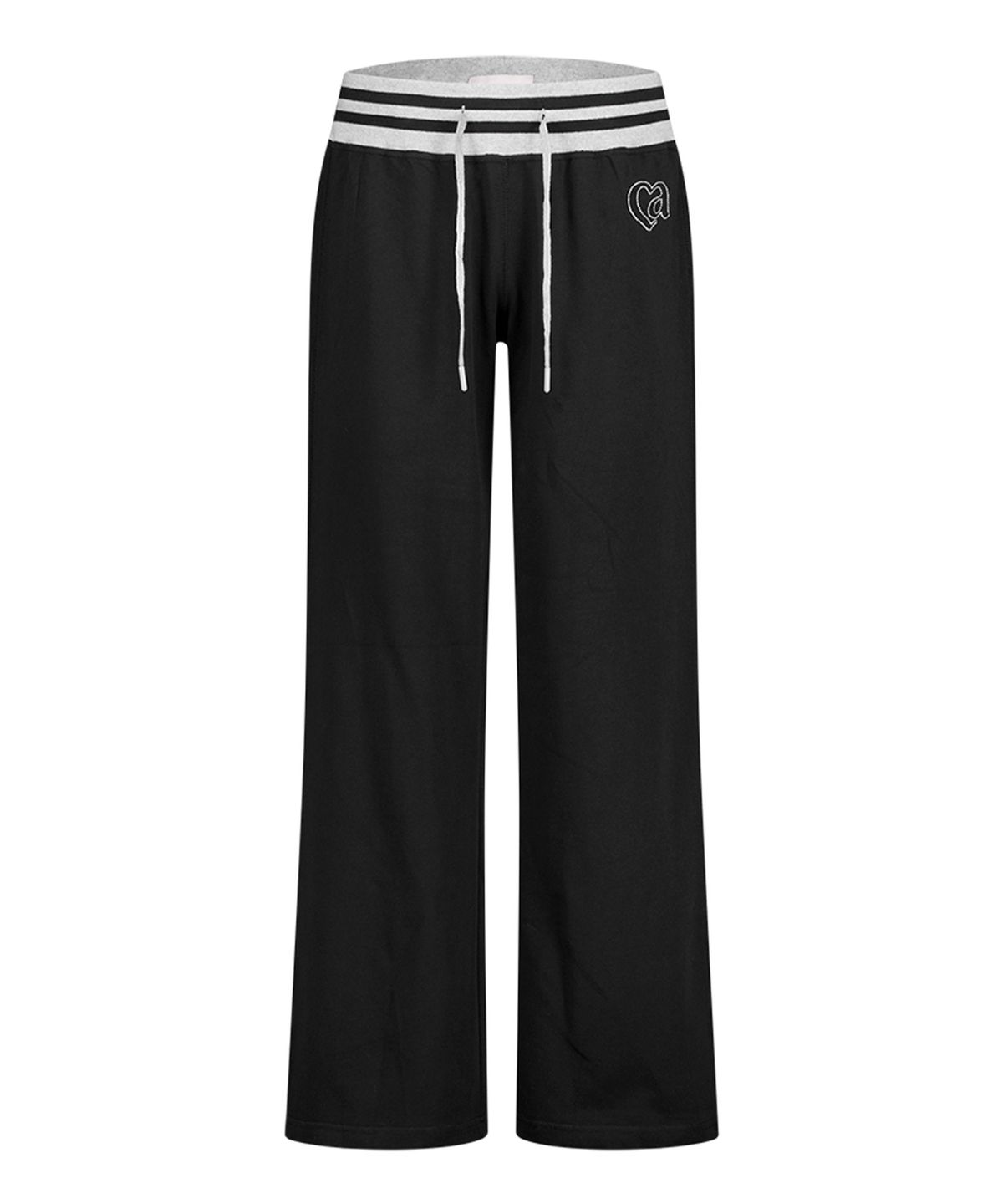 에즈이프 캘리(ASIF CALIE) CONTRAST RIB WAIST SWEAT PANTS BLACK