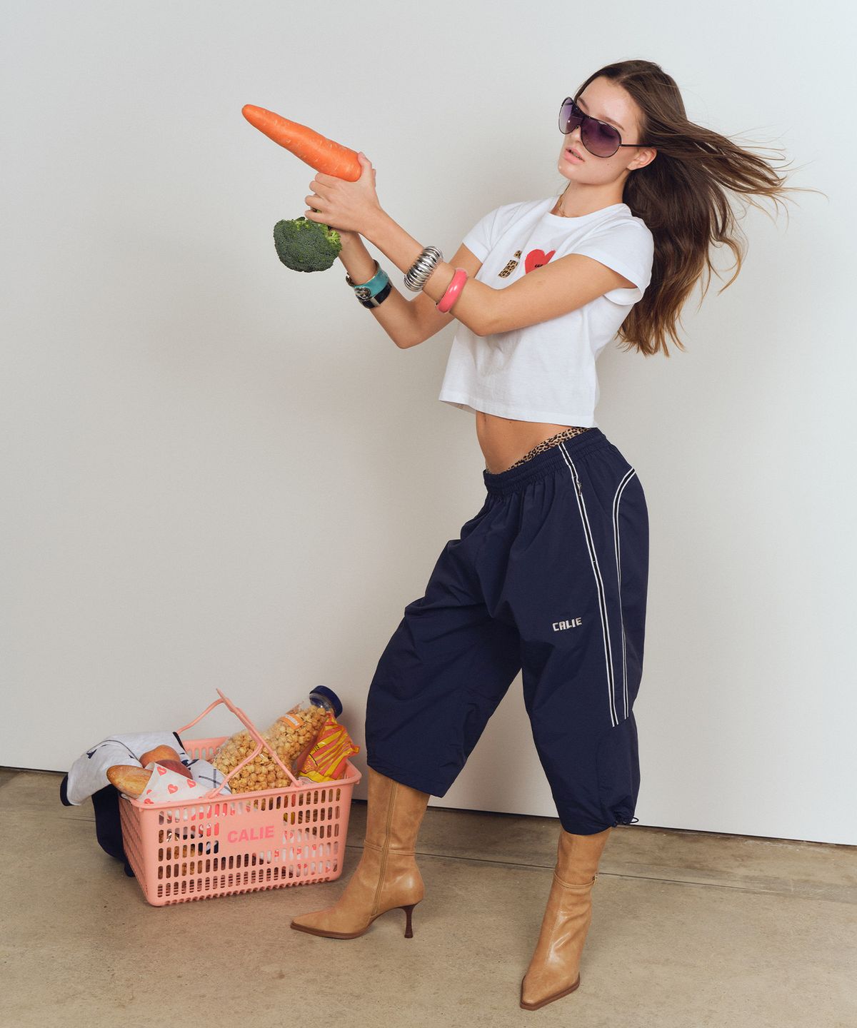 에즈이프 캘리(ASIF CALIE) GURLS NYLON BURMUDA PANTS NAVY