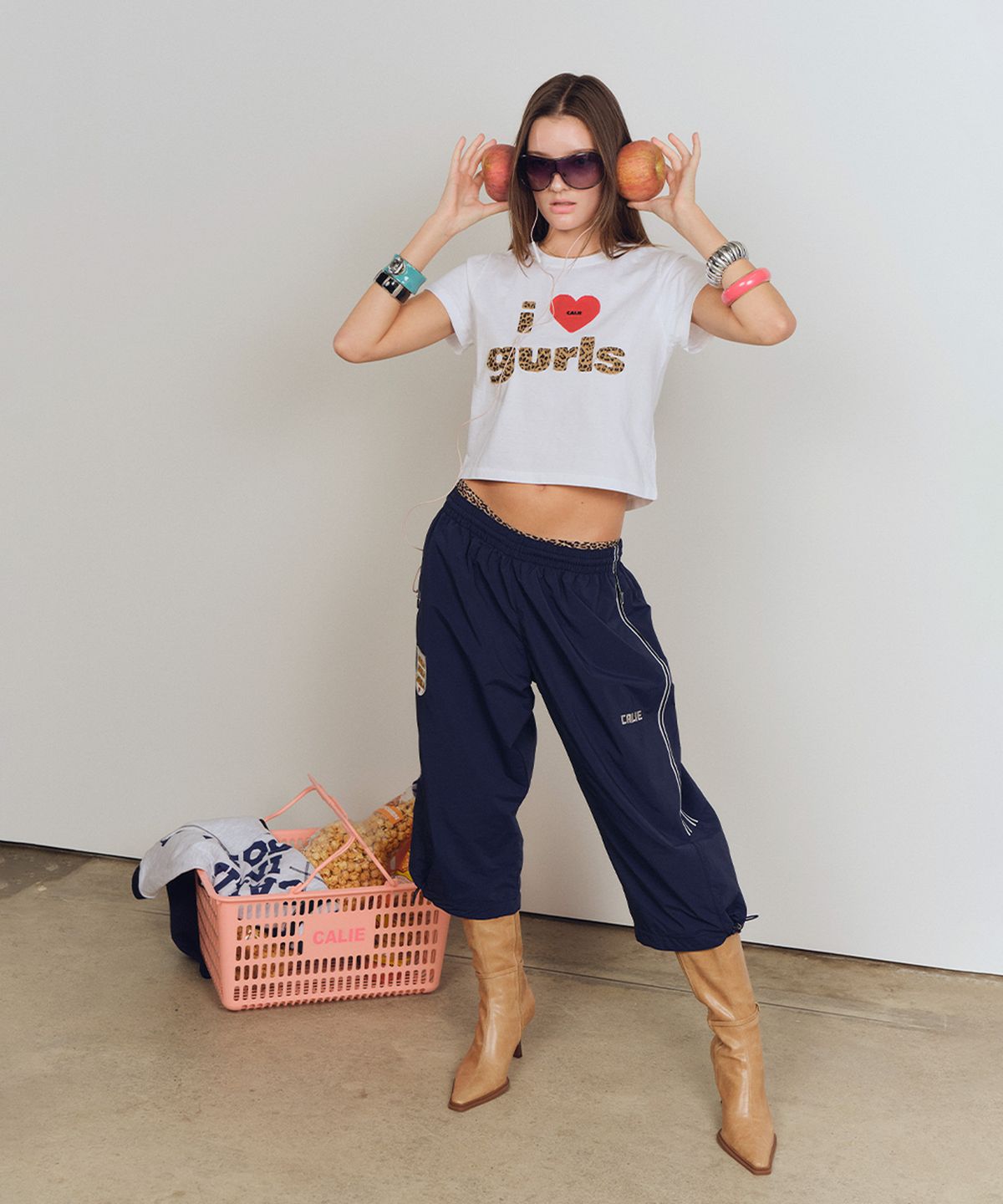 에즈이프 캘리(ASIF CALIE) GURLS NYLON BURMUDA PANTS NAVY