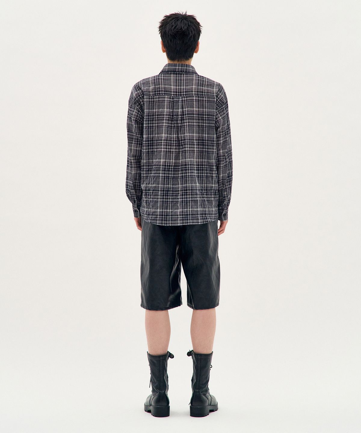 프로세스(PROCESS) Tatan Urban Check Shirt - Black