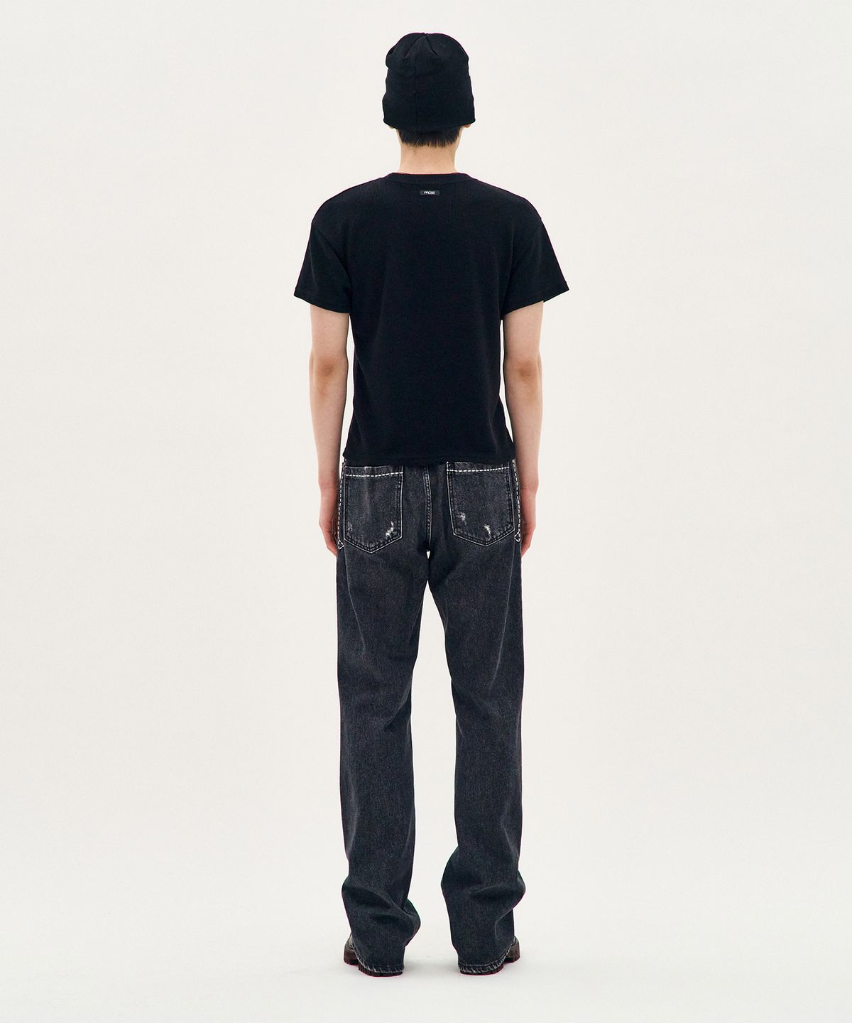 피알씨에스에스(PRCSS) Structured Fit Short-Sleeve - Black
