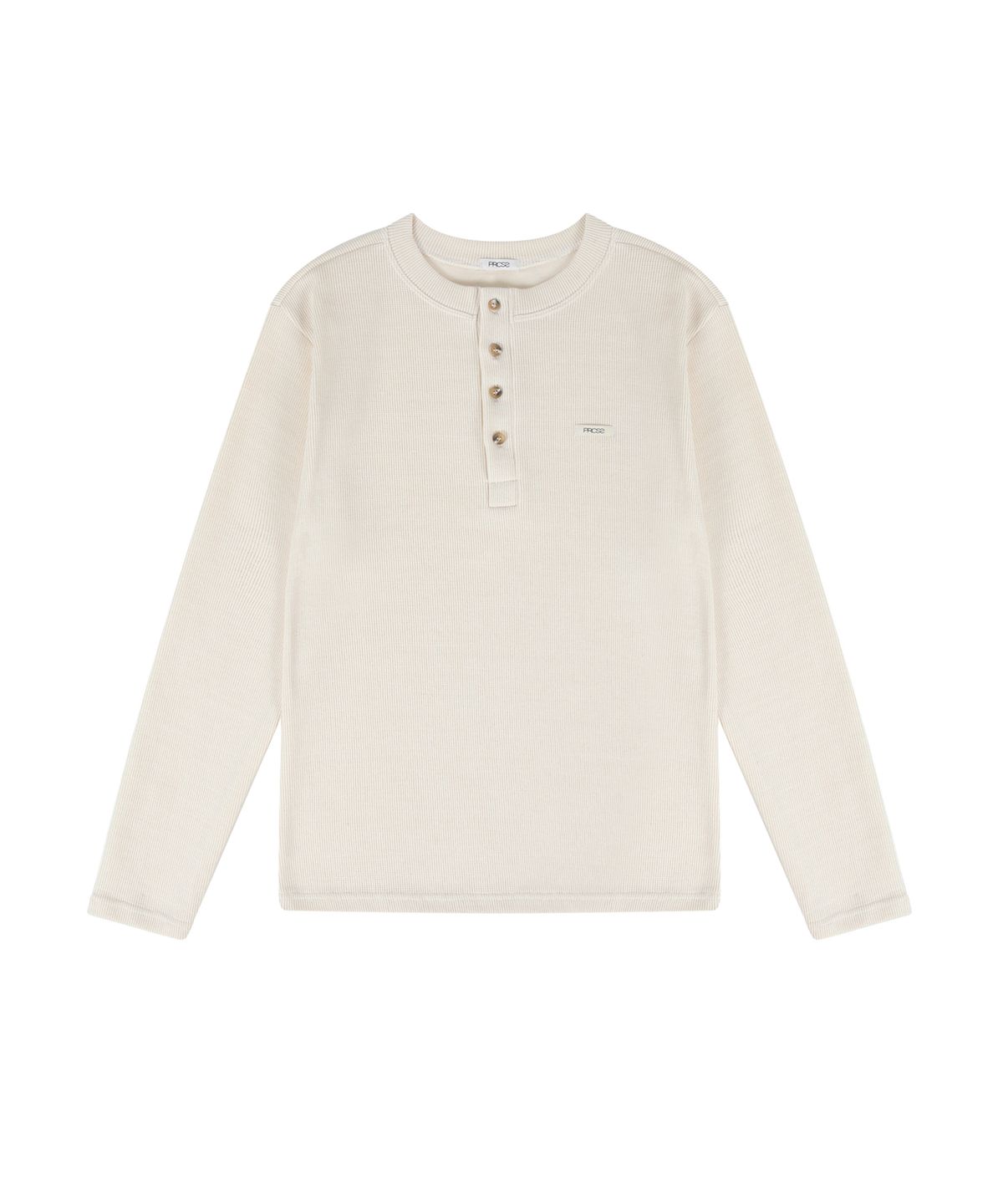 피알씨에스에스(PRCSS) Waffle Henley - Cream