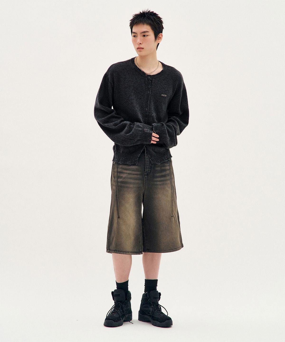 프로세스(PROCESS) Muted Cardigan - Black