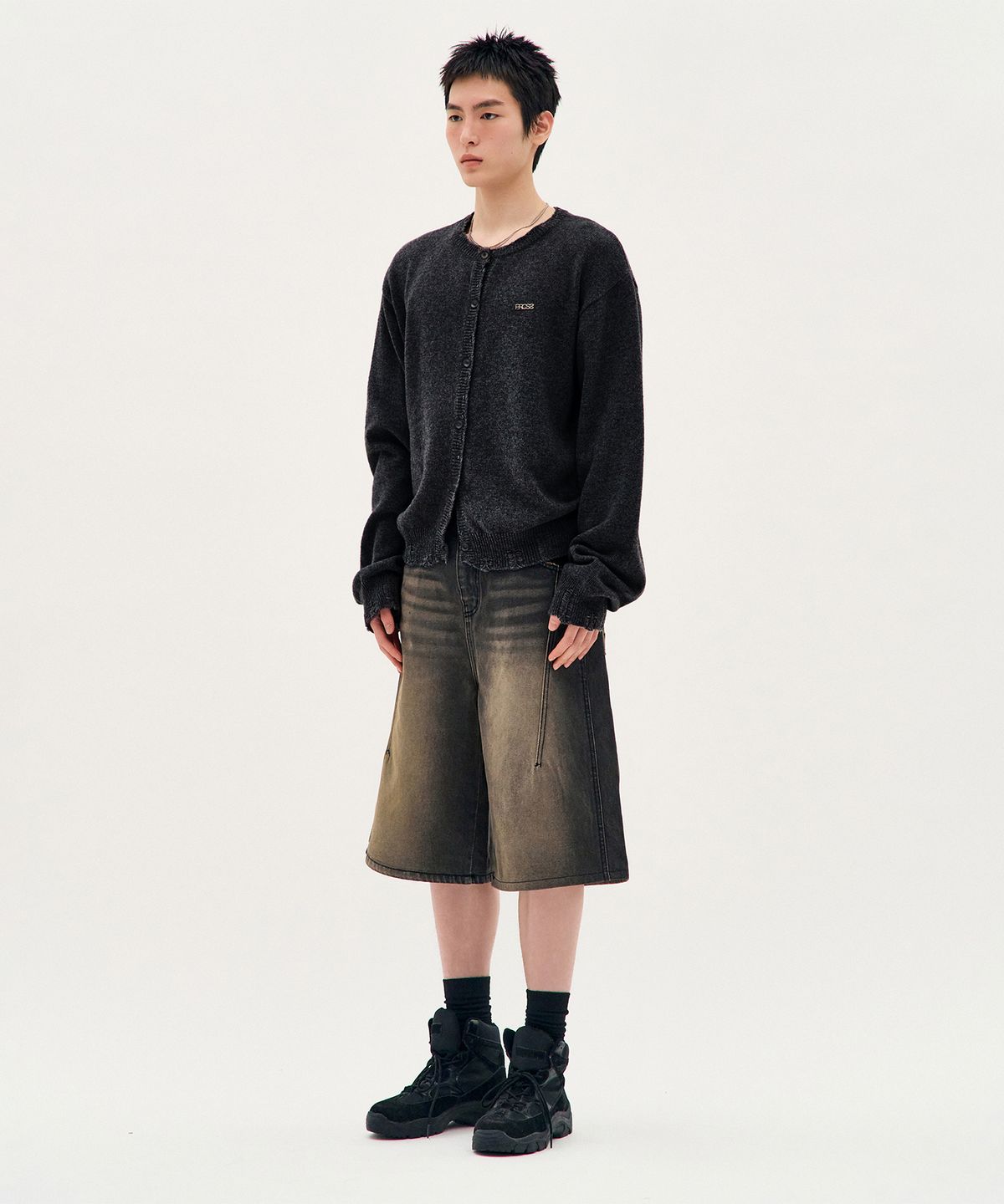 프로세스(PROCESS) Muted Cardigan - Black