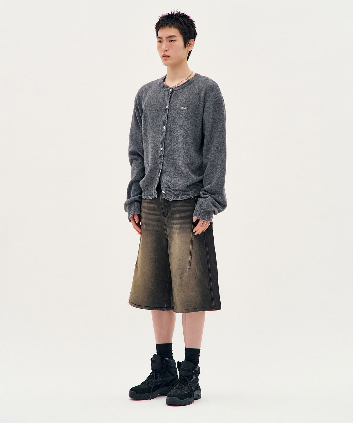 프로세스(PROCESS) Muted Cardigan - Grey