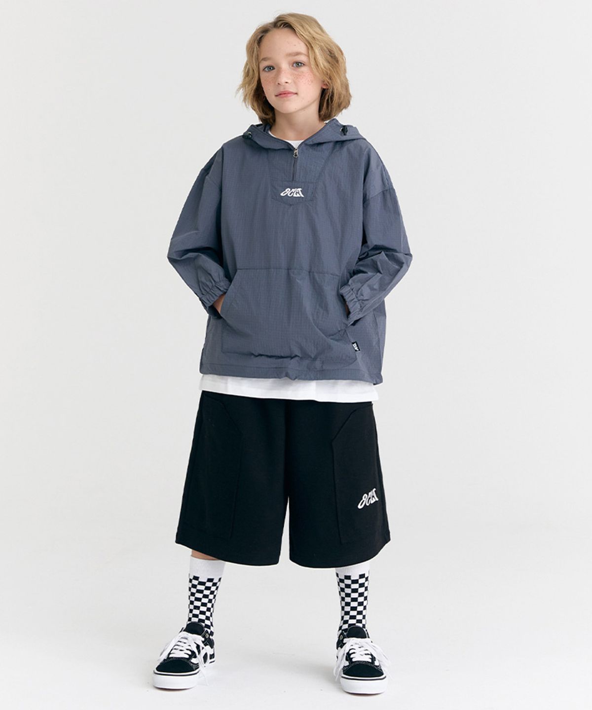오실롯 주니어(OCELOT JUNIOR) [SET] F18  아노락 데일리 버뮤다 셋업 (그레이/블랙)