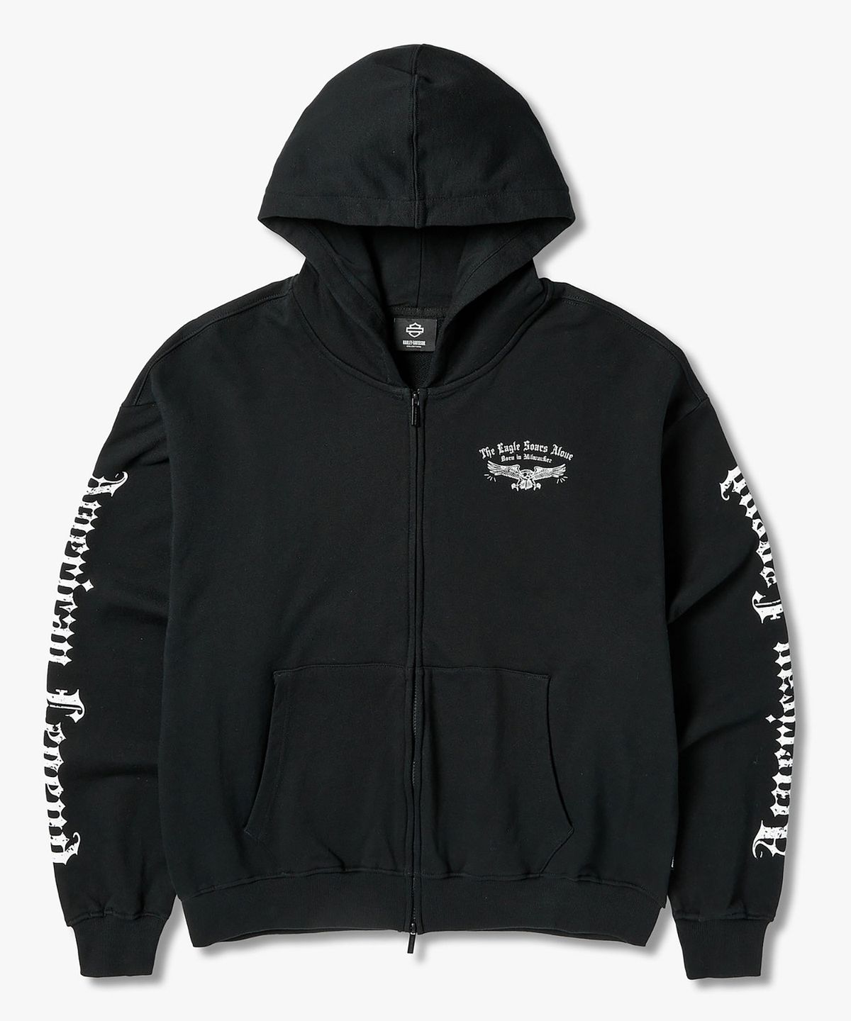 할리데이비슨 컬렉션스®(HARLEY-DAVIDSON COLLECTIONS®) [BV] OL시그니처 후드 짚업 블랙_HH16109002