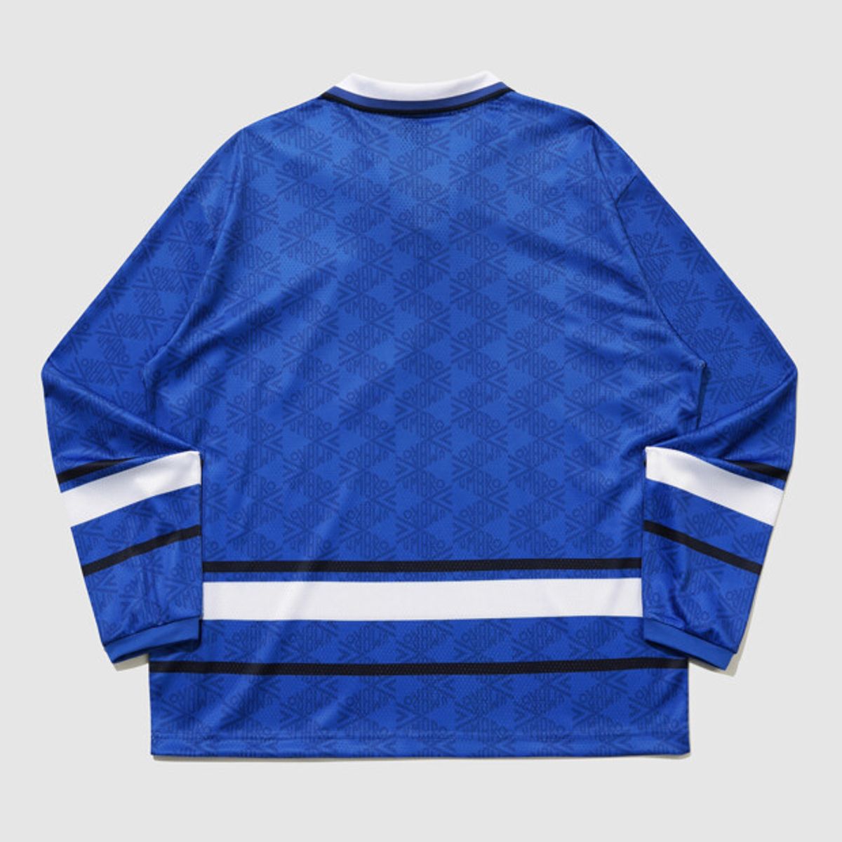 엄브로(UMBRO) 레이스업 메쉬 긴팔 티셔츠 블루 UR121CRL32