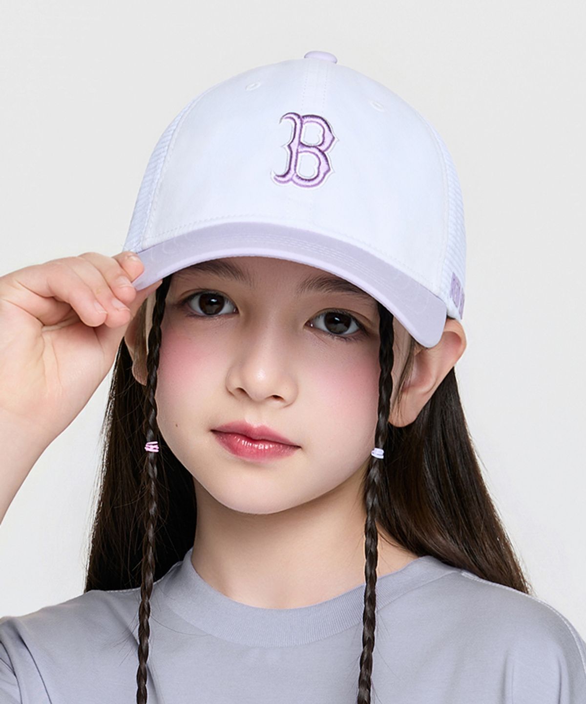 엠엘비 키즈(MLB KIDS) 쿨필드 에이스 메쉬캡 BOS (Lavender)