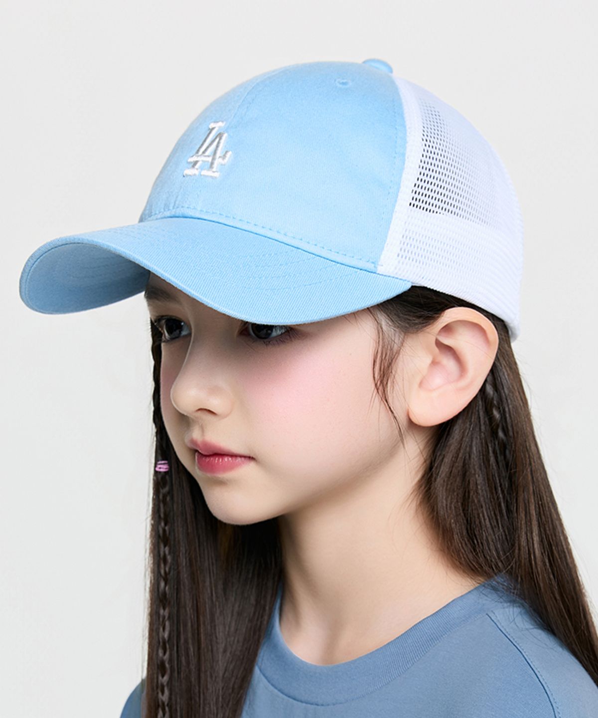 엠엘비 키즈(MLB KIDS) 루키 메쉬캡 LA (L.Blue)