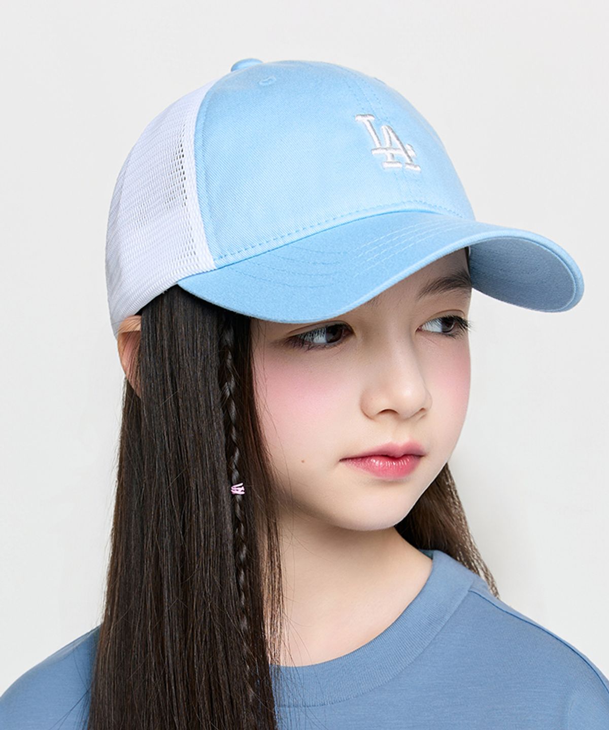 엠엘비 키즈(MLB KIDS) 루키 메쉬캡 LA (L.Blue)