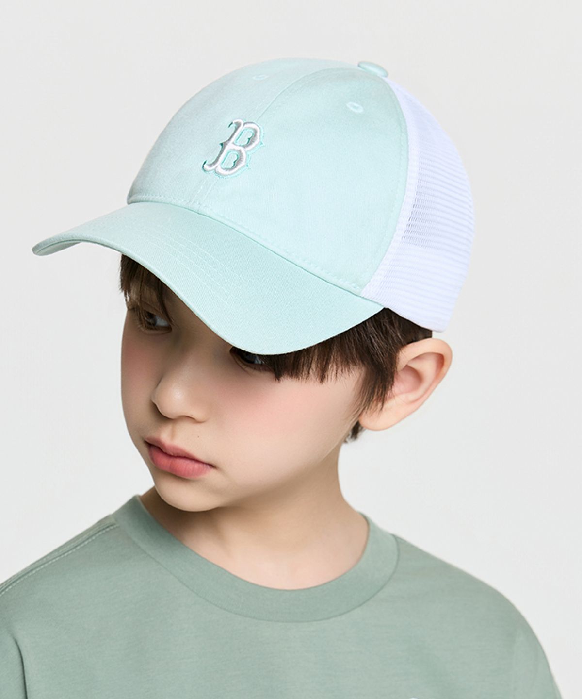 엠엘비 키즈(MLB KIDS) 루키 메쉬캡 BOS (L.Mint)