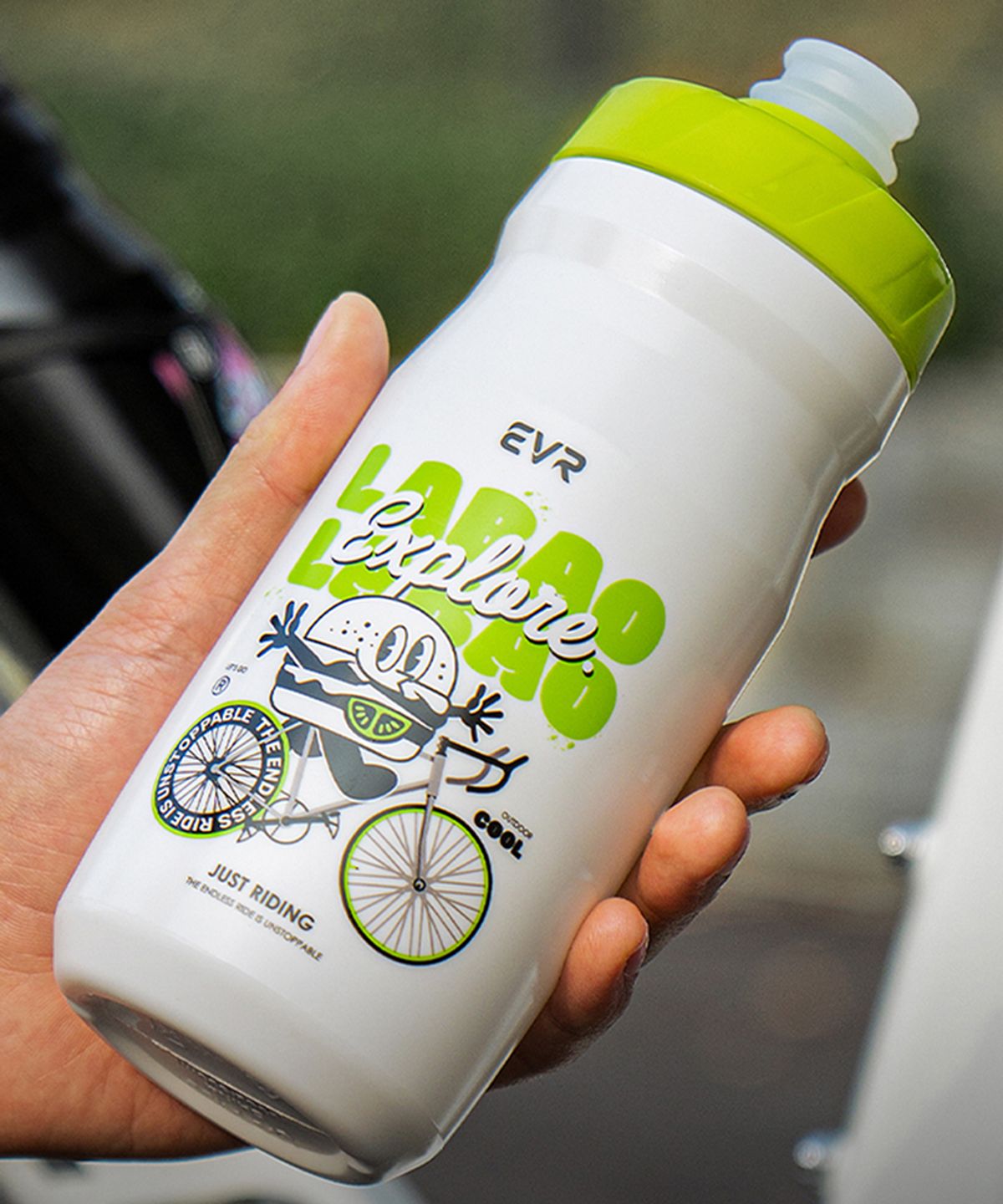 이브이알(EVR) 자전거물통 물병 스포츠물병 위생커버 590ml EVR 907