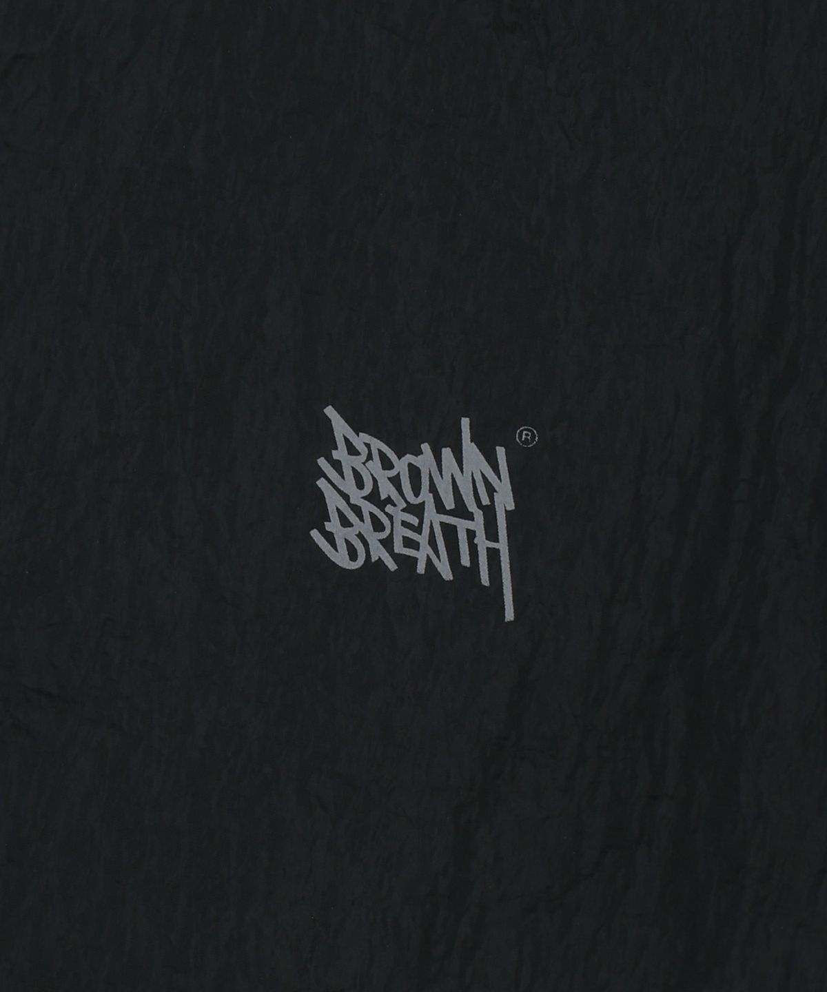 브라운브레스(BROWNBREATH) W TAG HIGH NECK HOODIE WINDBREAKER - BLACK