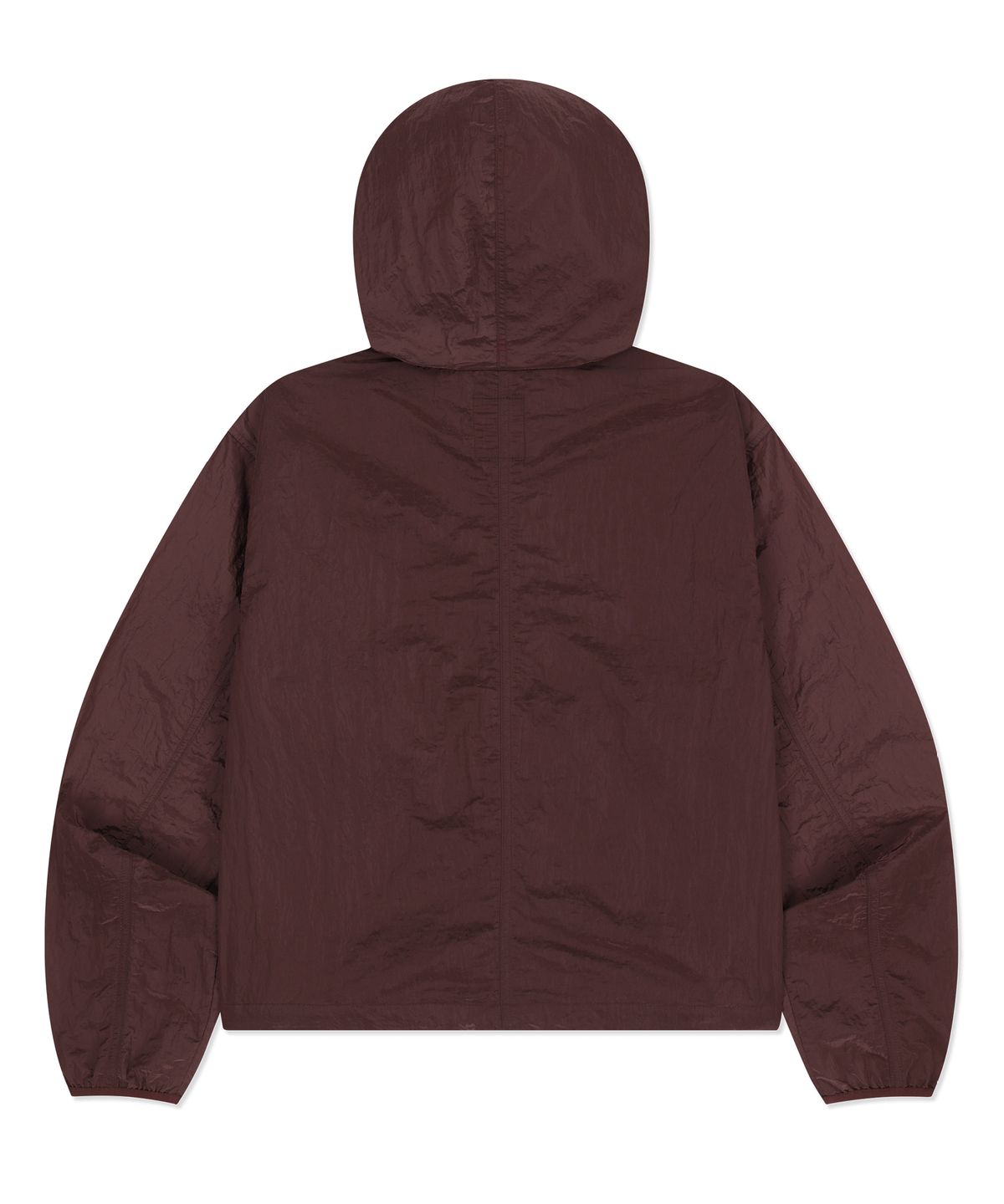 브라운브레스(BROWNBREATH) W TAG HIGH NECK HOODIE WINDBREAKER - BURGUNDY