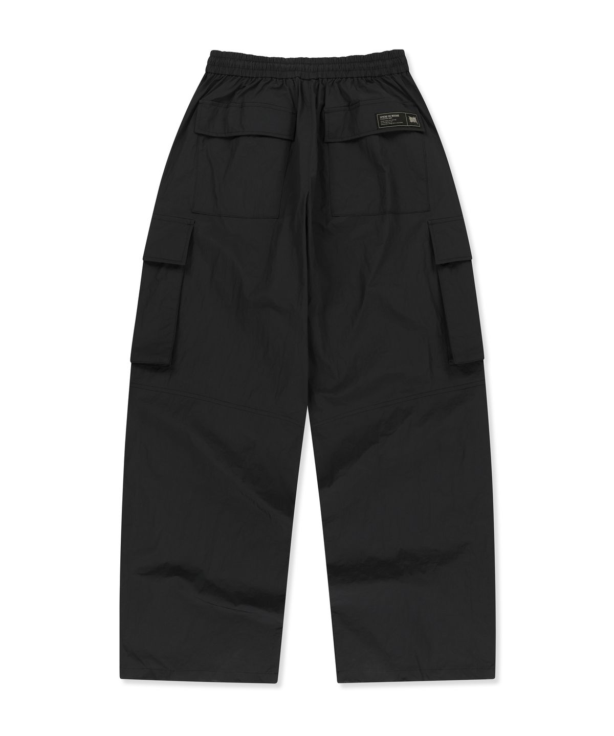 브라운브레스(BROWNBREATH) NYLON CARGO PANTS - BLACK