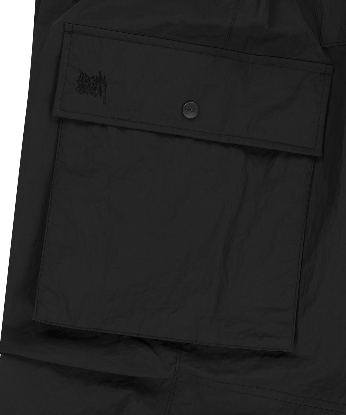 브라운브레스(BROWNBREATH) NYLON CARGO PANTS - BLACK