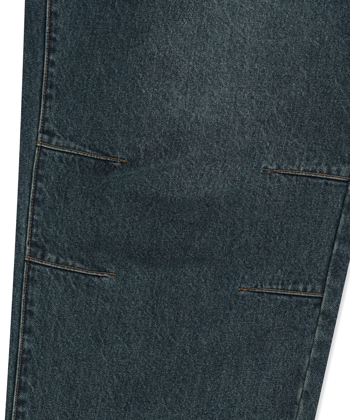 브라운브레스(BROWNBREATH) POCKET CARPENTER CURVED DENIM PANTS - BLUE