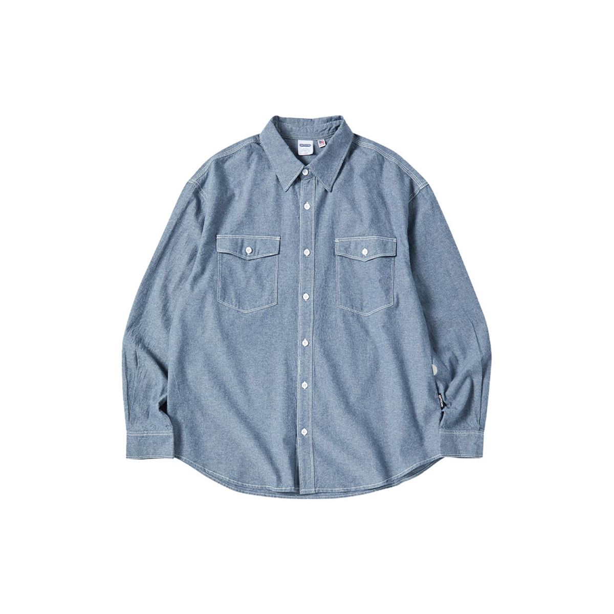 아웃도어 프로덕츠(OUTDOOR PRODUCTS) 샴브레이 데님 셔츠 (블루)