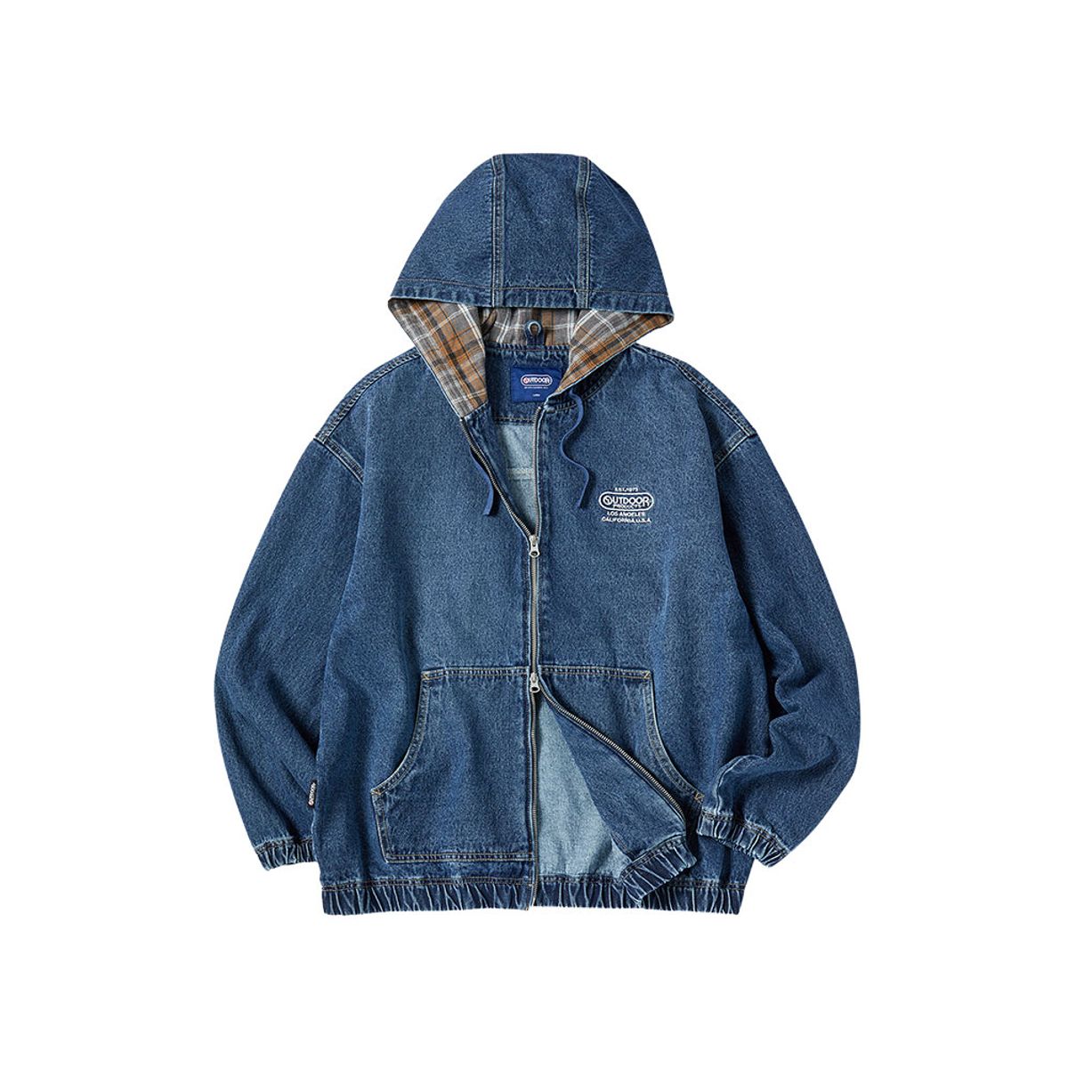 아웃도어 프로덕츠(OUTDOOR PRODUCTS) 워시드 데님 후드 점퍼 (인디고블루)