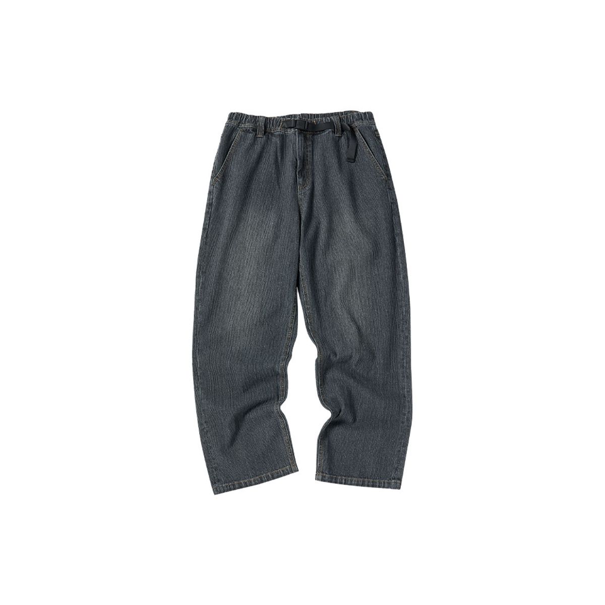 아웃도어 프로덕츠(OUTDOOR PRODUCTS) 워시드 데님 벨트 팬츠 (블랙)