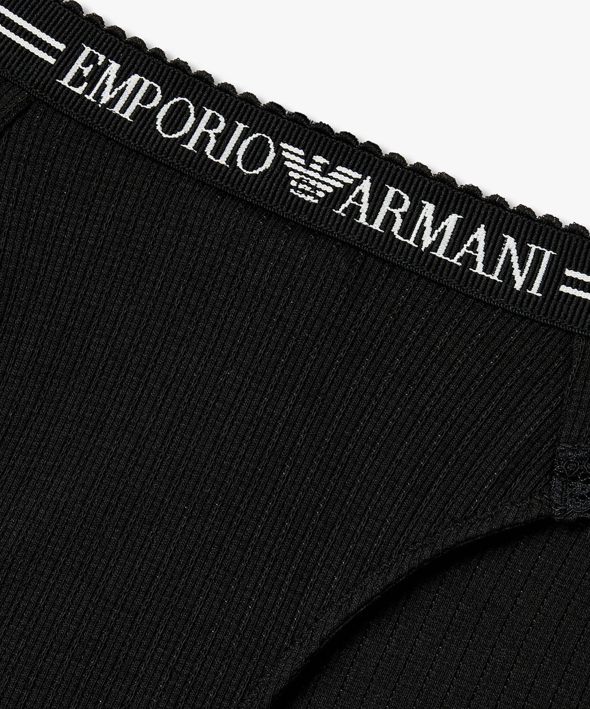 엠포리오 아르마니 언더웨어(EMPORIO ARMANI UNDERWEAR) 여성 니티드 로고 밴딩 브리프_블랙_0826111508