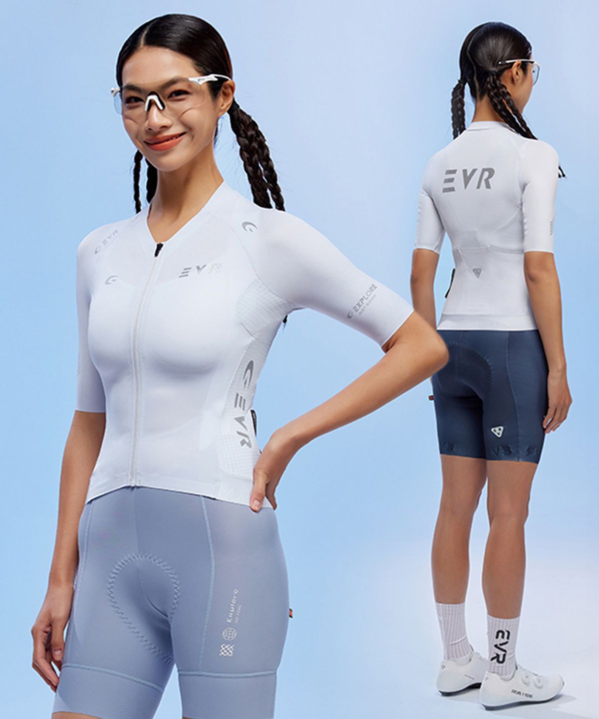 이브이알(EVR) EXPLORE 반팔져지 자전거의류 KX2513 (여성용)