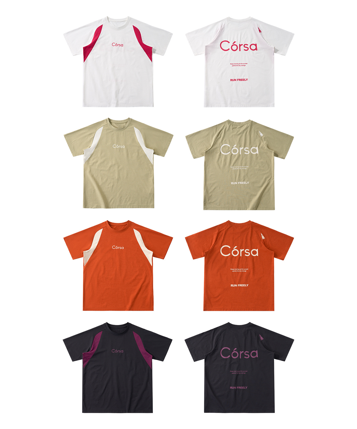 버튼서울(BUTTON SEOUL) 코르사 라글란 러닝 숏슬리브(4 COLORS)