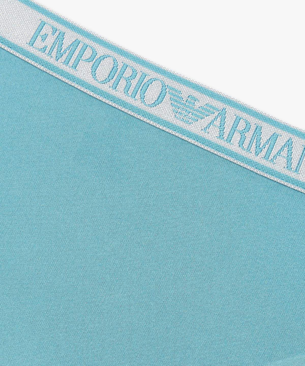 엠포리오 아르마니 언더웨어(EMPORIO ARMANI UNDERWEAR) 여성 글로시 나일론 브리프_터콰이즈_0826111523