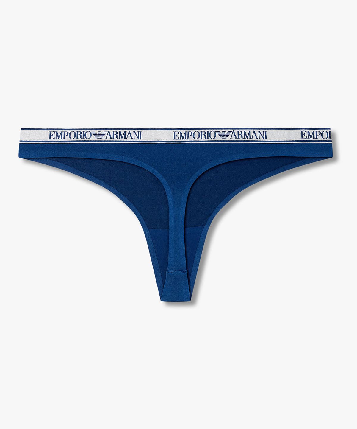 엠포리오 아르마니 언더웨어(EMPORIO ARMANI UNDERWEAR) 여성 글로시 나일론 티팬티_블루_0826110511