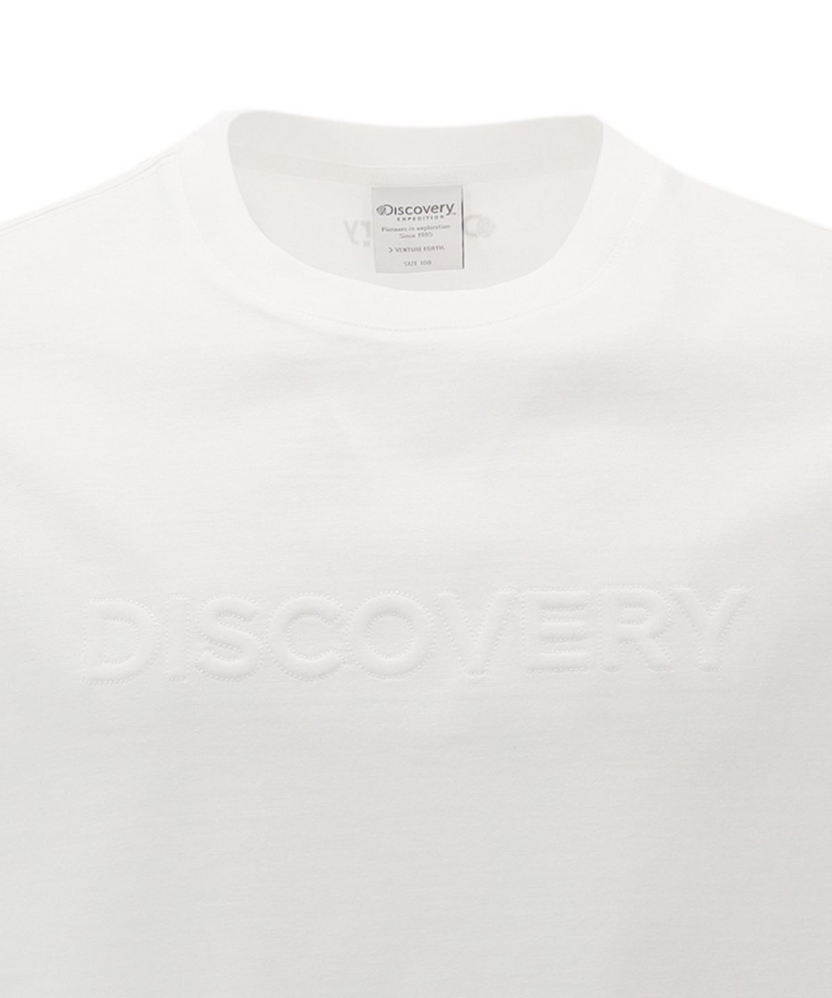 디스커버리 익스페디션(DISCOVERY EXPEDITION) 유니 아플리케 반팔티셔츠 (WHITE)