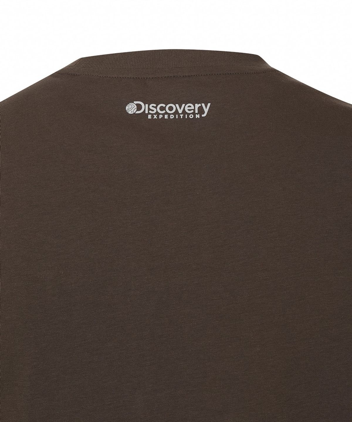 디스커버리 익스페디션(DISCOVERY EXPEDITION) 남성 프레시벤트 로건 반팔티셔츠 (Brown)