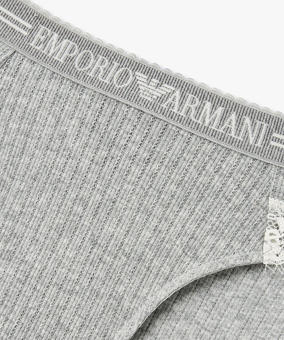 엠포리오 아르마니 언더웨어(EMPORIO ARMANI UNDERWEAR) 여성 니티드 로고 밴딩 브리프_멜란지 그레이_0826111506