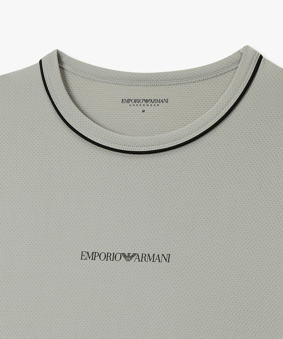 엠포리오 아르마니 언더웨어(EMPORIO ARMANI UNDERWEAR) 남성 스트레치 크루넥 라운지 티셔츠_스틸그레이_0816134039