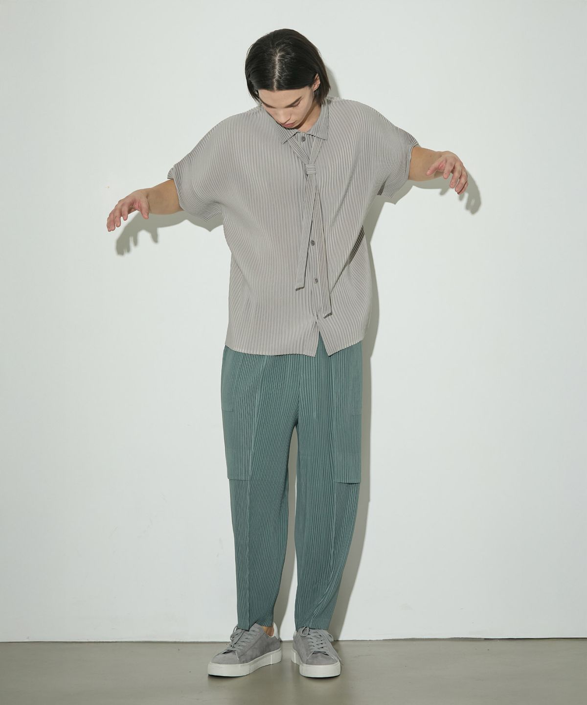 와이오와이(YOYOYOY) 카고 플리츠 배기 팬츠_3colors
