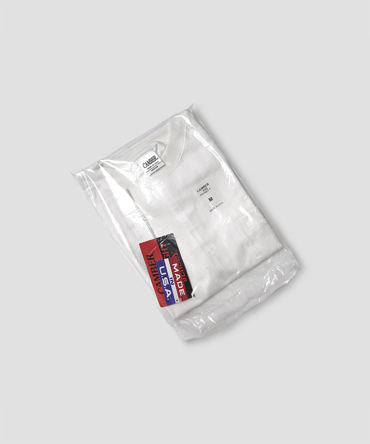 캠버 스포츠웨어(CAMBER SPORTSWEAR) 맥스웨이트 포켓 티셔츠, 화이트