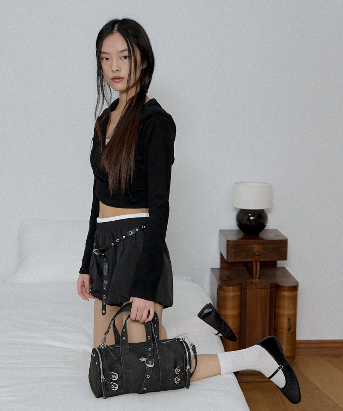 레이몬트(RAIMENT) Canvas Drum Bag_Black