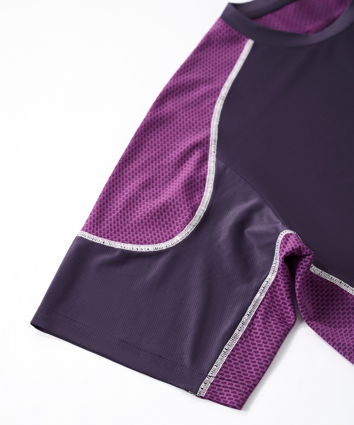 버튼서울(BUTTON SEOUL) 메쉬 스트레치 라글란 숏슬리브(3 COLORS)