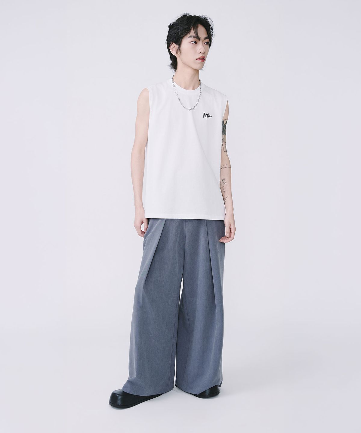텐 패스트 세븐(TEN PAST SEVEN) 와이드 턱 슬랙스 (2 Colors)
